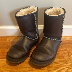 Ugg Leather Classic Short Boots